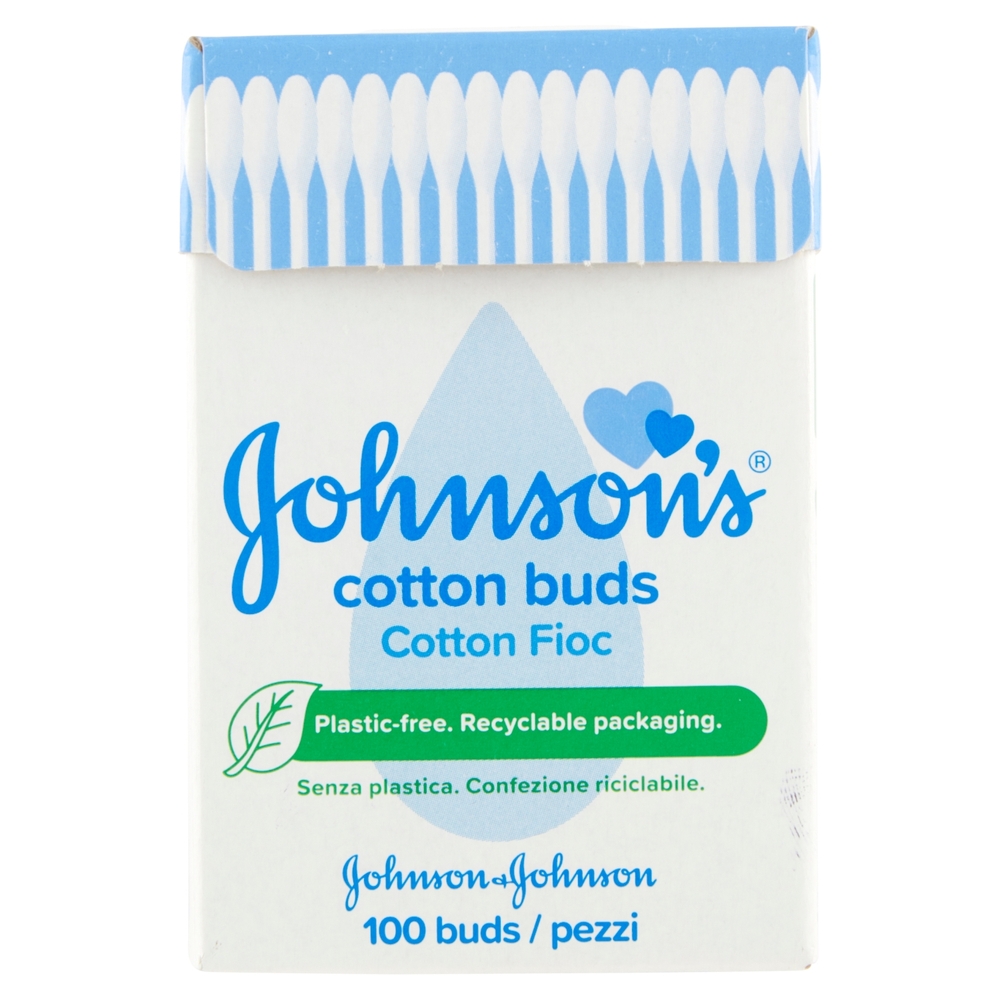 JOHNSON'S Baby, Cotton Fioc, 100% in Puro Cotone, per Tutta La Famiglia, 100pz
